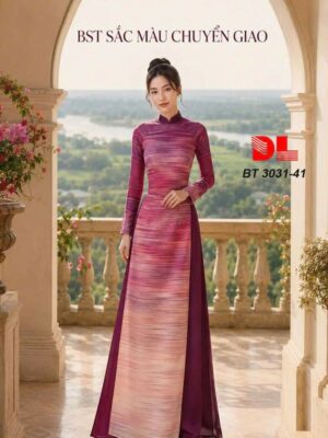 Vải Áo Dài Chuyển Sắc AD BT3031