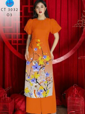 Vải Áo Dài Hoa Mai AD CT 3032-1