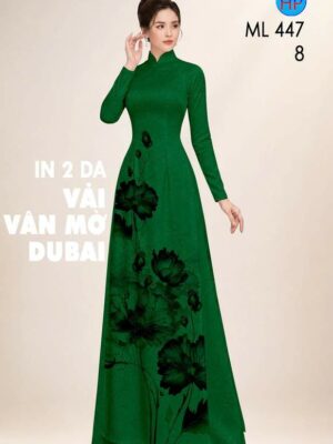 Vải Áo Dài Hoa In 4D AD ML447