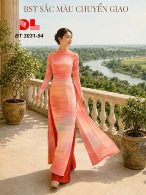 Vải Áo Dài Chuyển Sắc AD BT3031