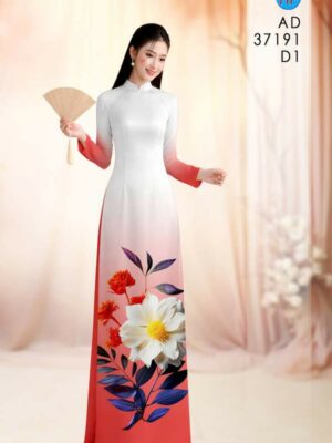 Vải Áo Dài Hoa Cúc AD 37191