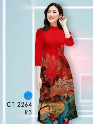 Vải Áo Dài Cách Tân Phong Cảnh AD CT2264