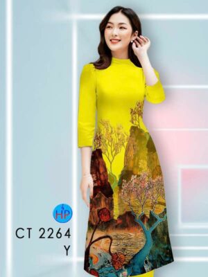 Vải Áo Dài Cách Tân Phong Cảnh AD CT2264