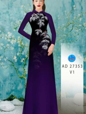 Vải Áo Dài Hoa In 3D AD 27353