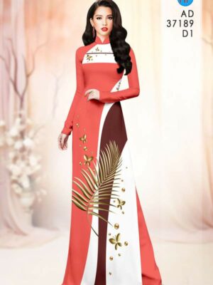 Vải Áo Dài Hoa In 3D AD 37189