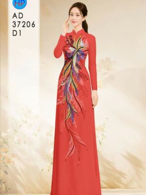 Vải Áo Dài Hoa In 3D AD 37206