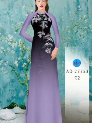Vải Áo Dài Hoa In 3D AD 27353