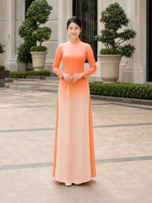 Vải Áo Dài Chuyển Sắc AD BT001