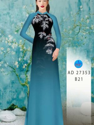 Vải Áo Dài Hoa In 3D AD 27353