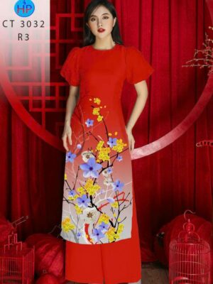 Vải Áo Dài Hoa Mai AD CT 3032-1