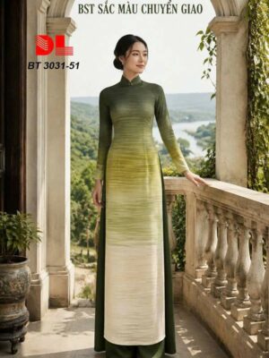Vải Áo Dài Chuyển Sắc AD BT3031