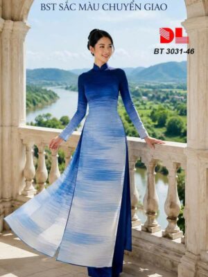 Vải Áo Dài Chuyển Sắc AD BT3031