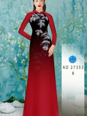Vải Áo Dài Hoa In 3D AD 27353