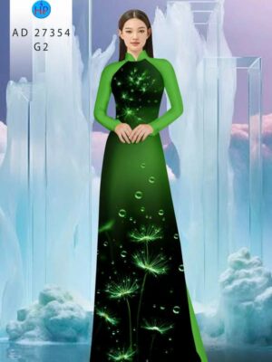 Vải Áo Dài Hoa Bồ Công Anh AD 27354