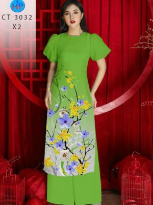Vải Áo Dài Hoa Mai AD CT 3032-1