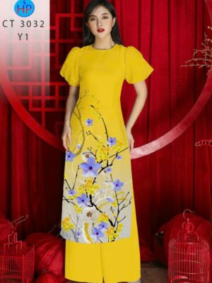Vải Áo Dài Hoa Mai AD CT 3032-1