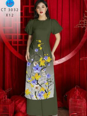 Vải Áo Dài Hoa Mai AD CT 3032-1