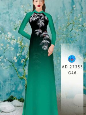 Vải Áo Dài Hoa In 3D AD 27353