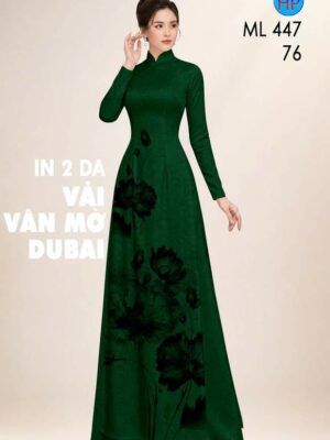 Vải Áo Dài Hoa In 4D AD ML447