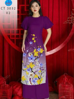 Vải Áo Dài Hoa Mai AD CT 3032-1