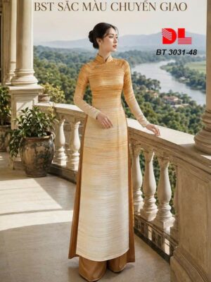Vải Áo Dài Chuyển Sắc AD BT3031