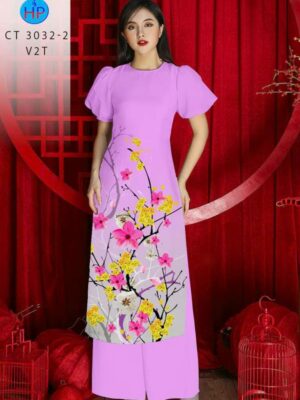 Vải Áo Dài Hoa Mai AD CT 3032-1