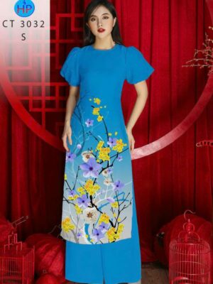 Vải Áo Dài Hoa Mai AD CT 3032-1