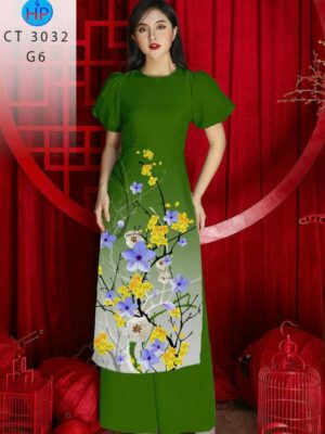 Vải Áo Dài Hoa Mai AD CT 3032-1