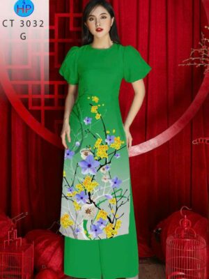 Vải Áo Dài Hoa Mai AD CT 3032-1