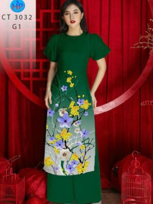 Vải Áo Dài Hoa Mai AD CT 3032-1