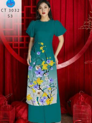 Vải Áo Dài Hoa Mai AD CT 3032-1