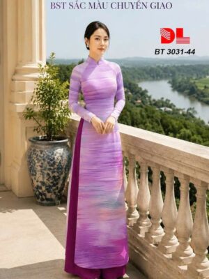 Vải Áo Dài Chuyển Sắc AD BT3031