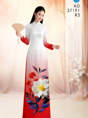 Vải Áo Dài Hoa Cúc AD 37191