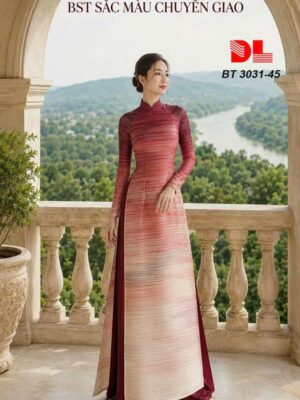 Vải Áo Dài Chuyển Sắc AD BT3031