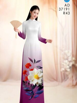 Vải Áo Dài Hoa Cúc AD 37191