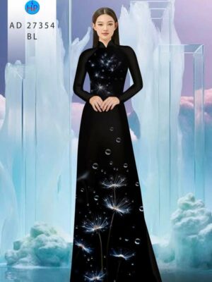 Vải Áo Dài Hoa Bồ Công Anh AD 27354