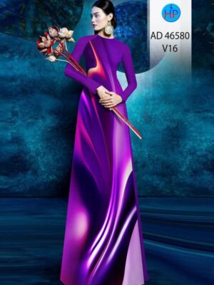 Vải Áo Dài Hoa Văn AD 46580