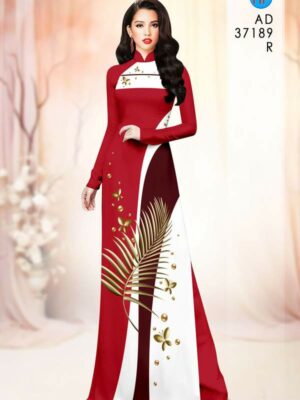 Vải Áo Dài Hoa In 3D AD 37189