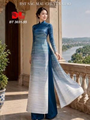 Vải Áo Dài Chuyển Sắc AD BT3031