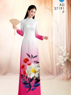Vải Áo Dài Hoa Cúc AD 37191