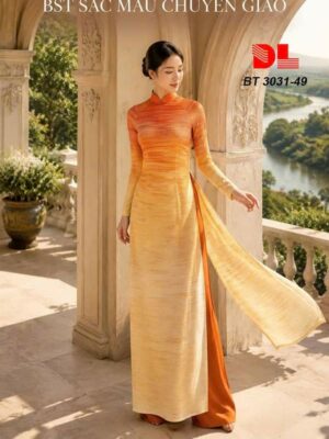 Vải Áo Dài Chuyển Sắc AD BT3031