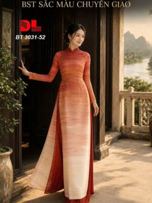 Vải Áo Dài Chuyển Sắc AD BT3031