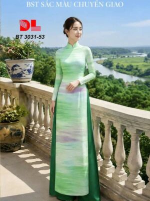 Vải Áo Dài Chuyển Sắc AD BT3031