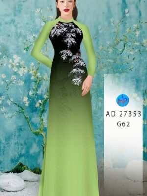 Vải Áo Dài Hoa In 3D AD 27353