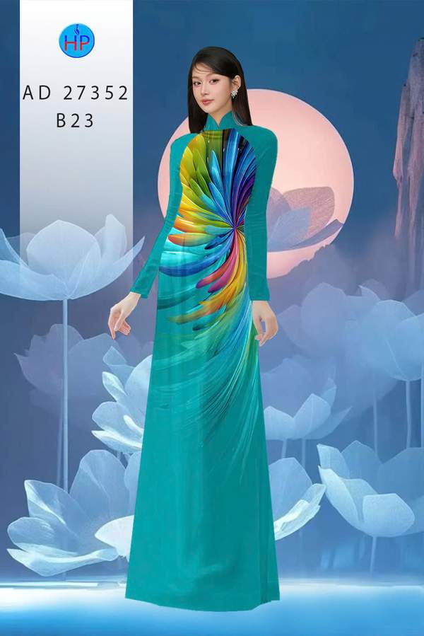 Vải Áo Dài Hoa Văn AD 27352