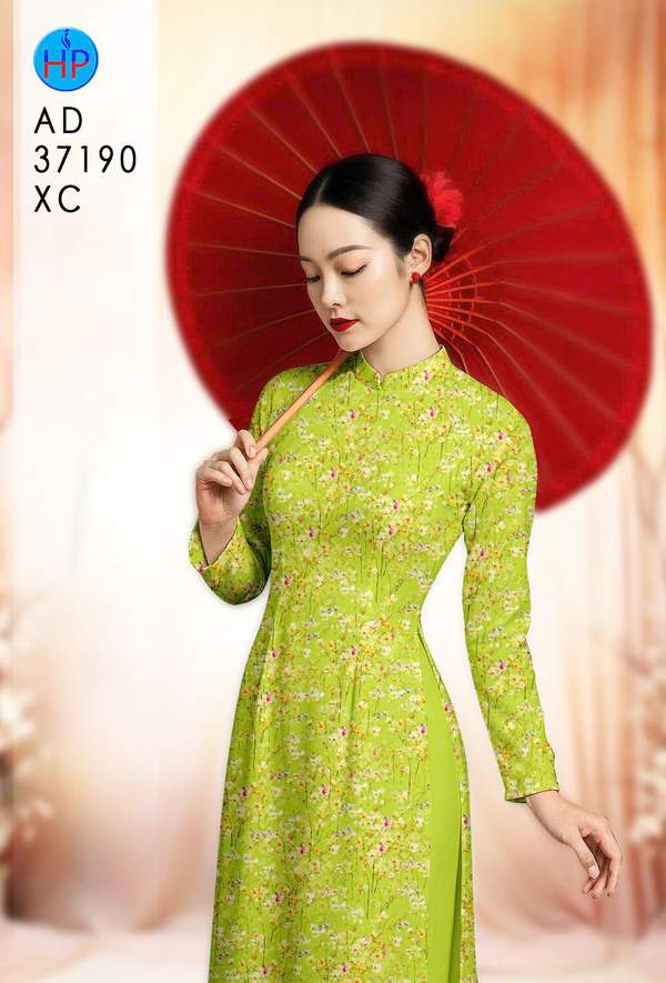 Vải Áo Dài Hoa Nhí AD 37190