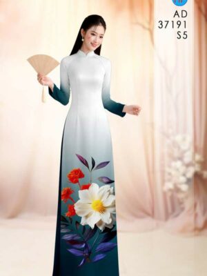 Vải Áo Dài Hoa Cúc AD 37191